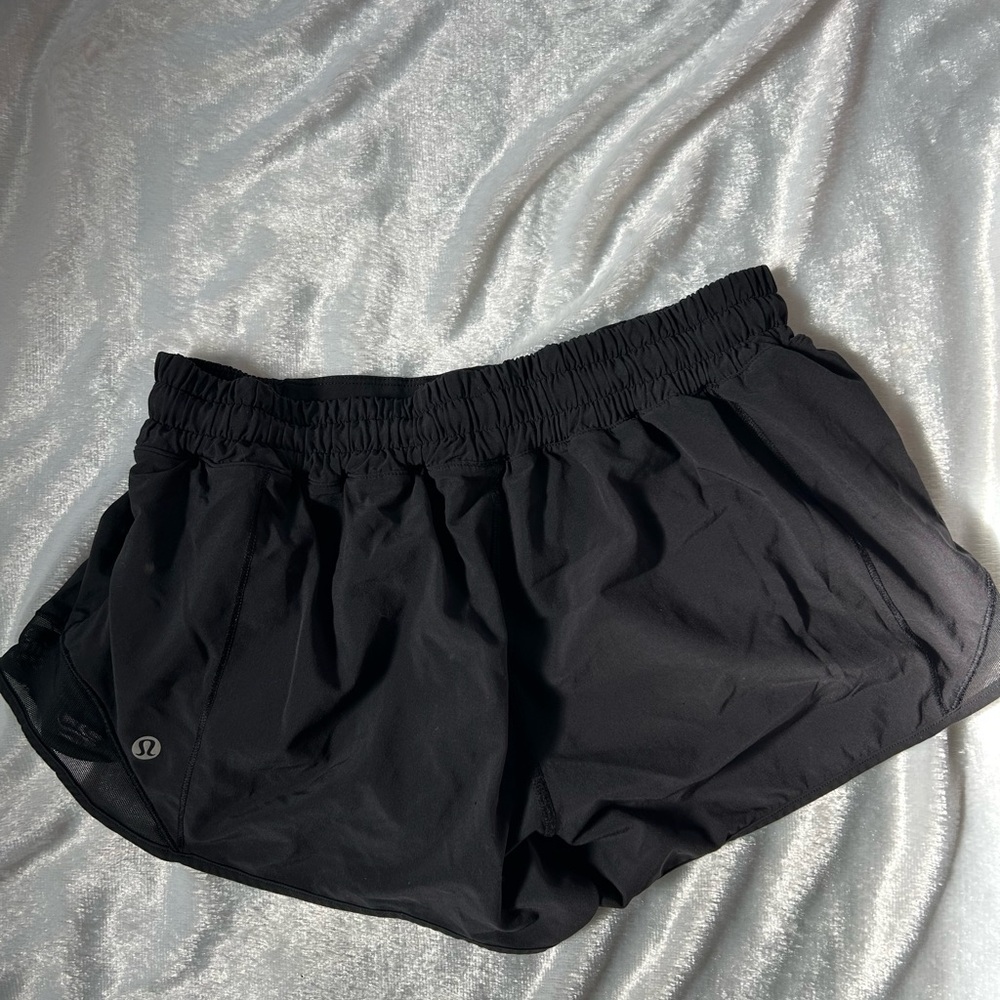 Lululemon size 8 2.5 inch shorty hot shorts.  Low waist.